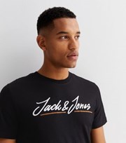 Jack & Jones Black Crew Neck Logo T-Shirt